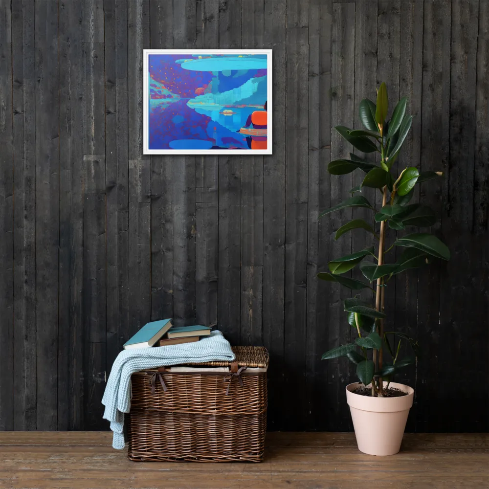 Reflections of Serenity | Canvas with White Frame | 16″×20″