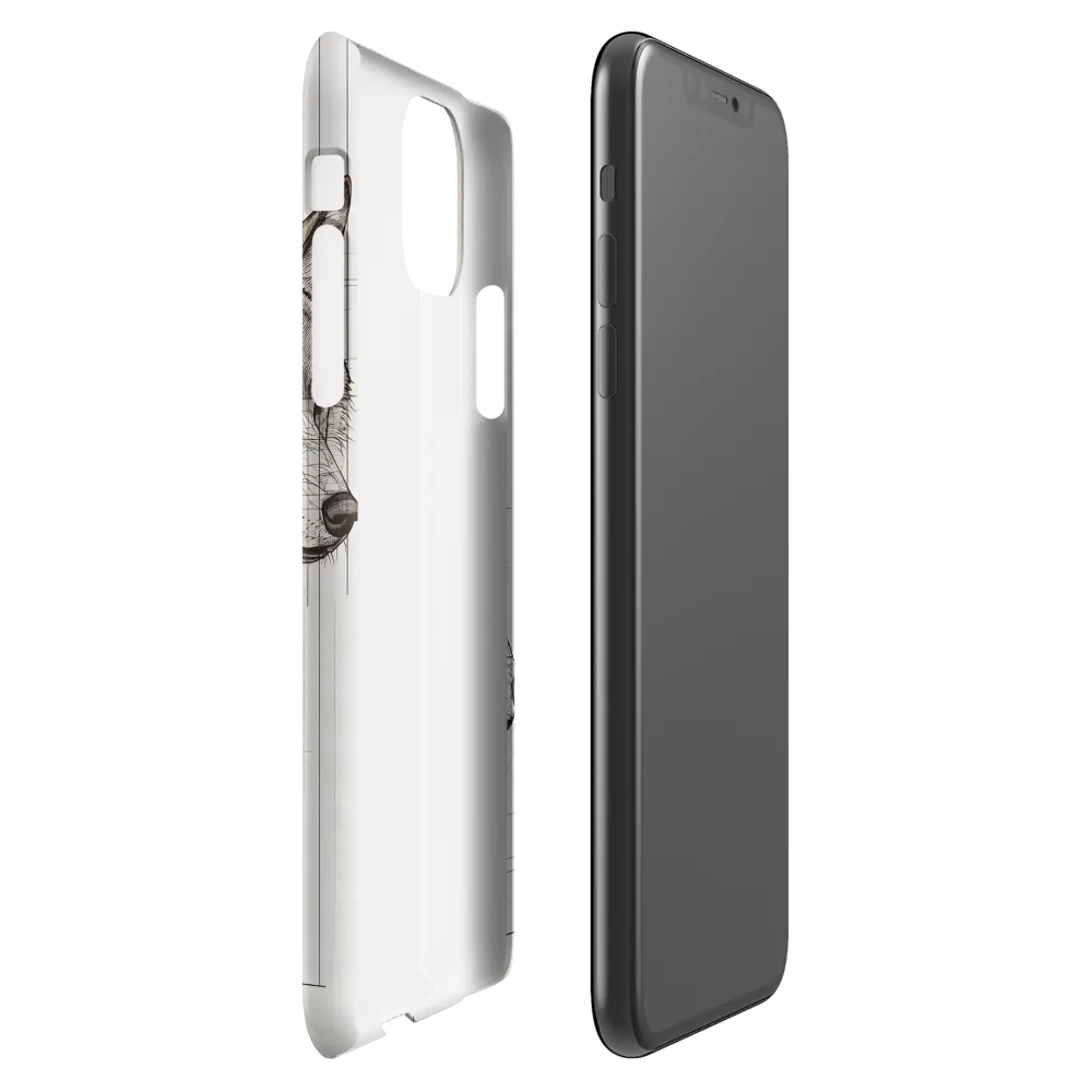 Geometric Harmony: The Essence of Wolves | Phone Case |  11 Pro Max | Snap Case | Matte