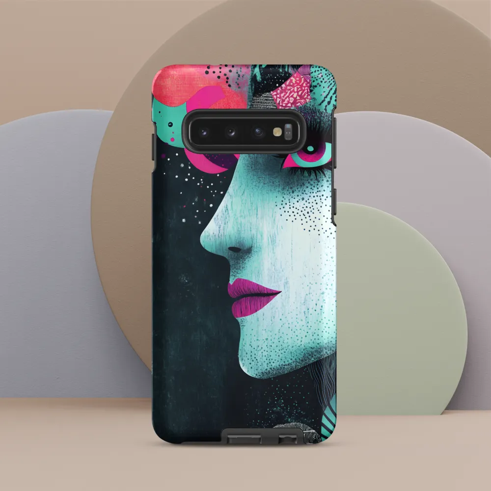 Mystical Beauty in Blue and Pink | Phone Case |  S10 | Tough Case | Matte