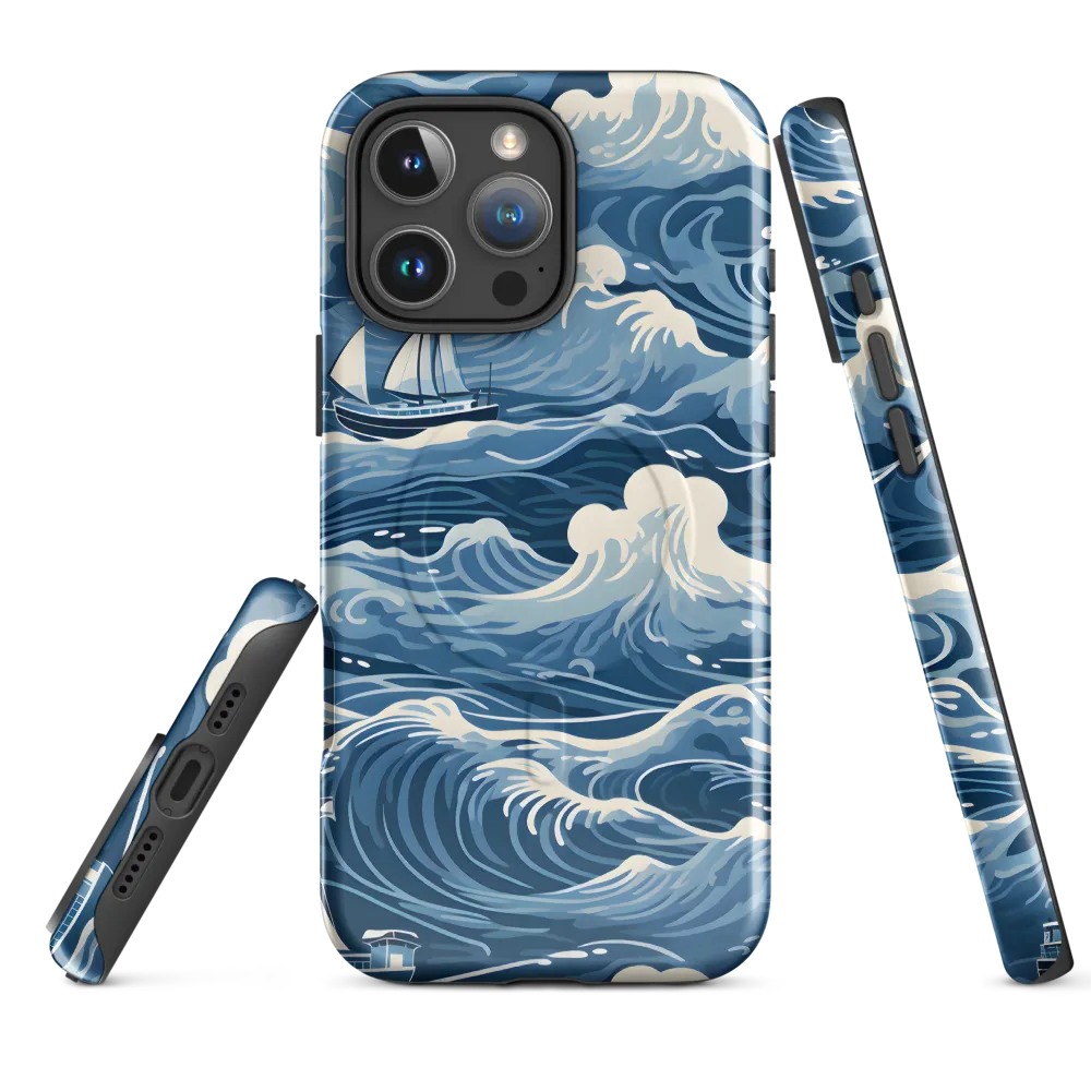 Nautical Dreams: Waves of Adventure | Phone Case |  16 Pro Max | MagSafe® Tough Case | Glossy
