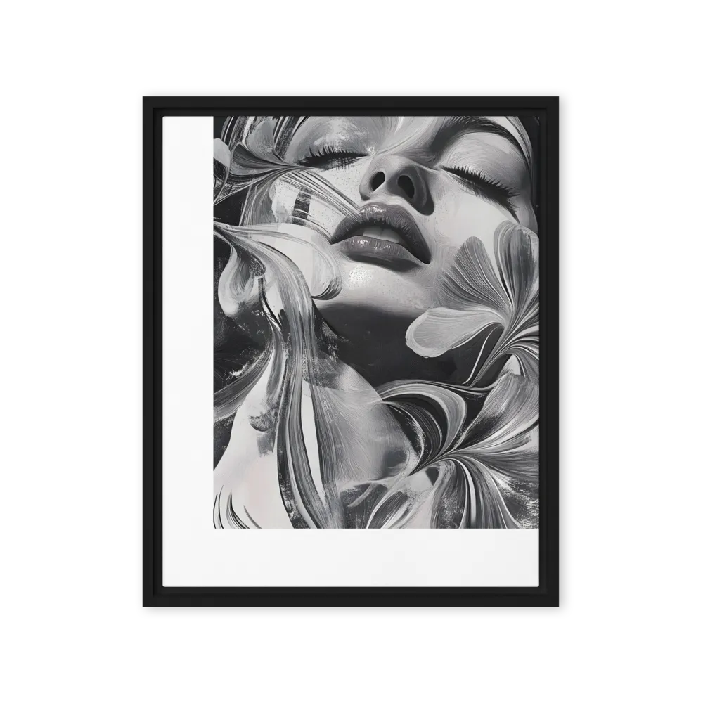 Harmony of Flows | Canvas with Black Frame | 16″×20″