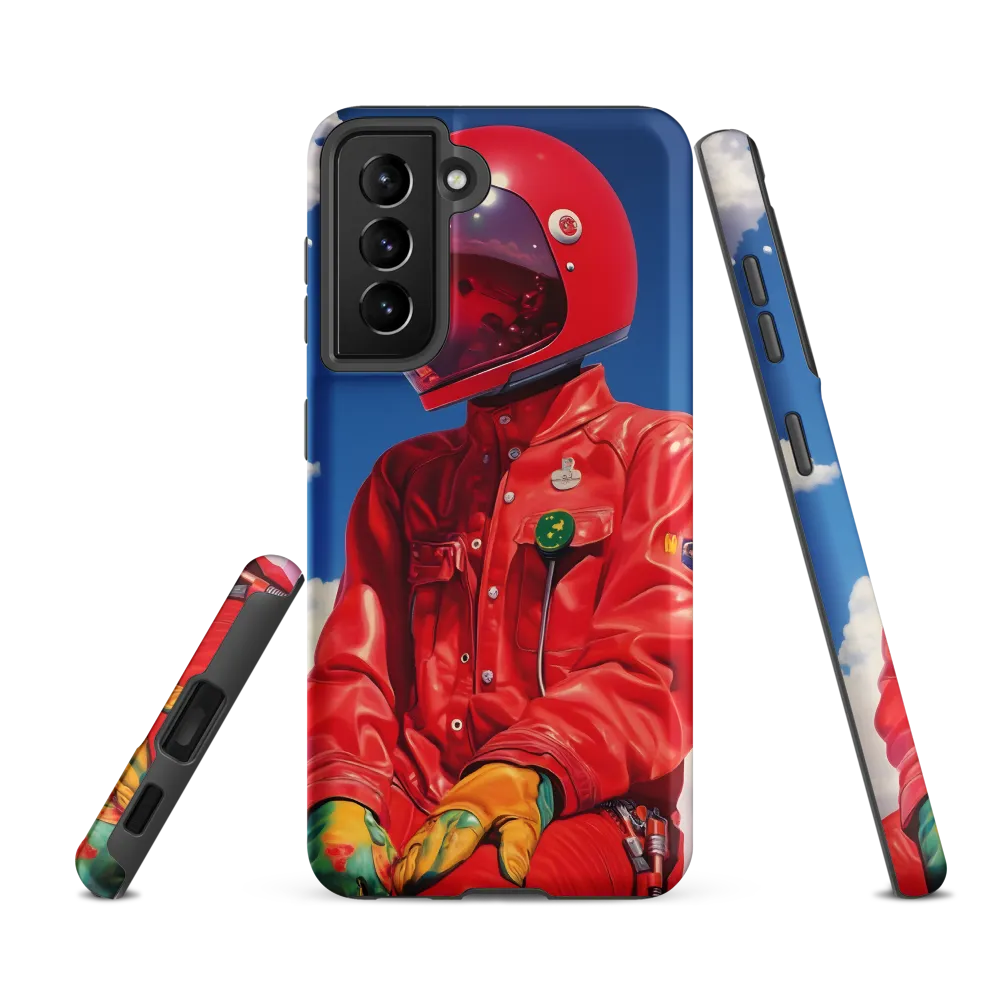 Astronaut in Crimson