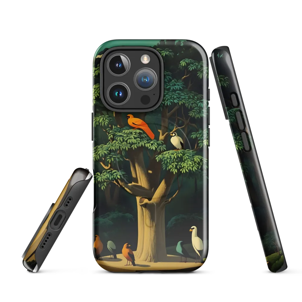 Harmony in Color: A Surreal Bird Symphony