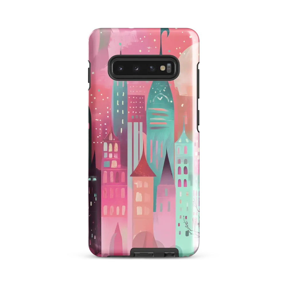 Whimsical City at Dusk | Phone Case |  S10 Plus | Tough Case | Glossy