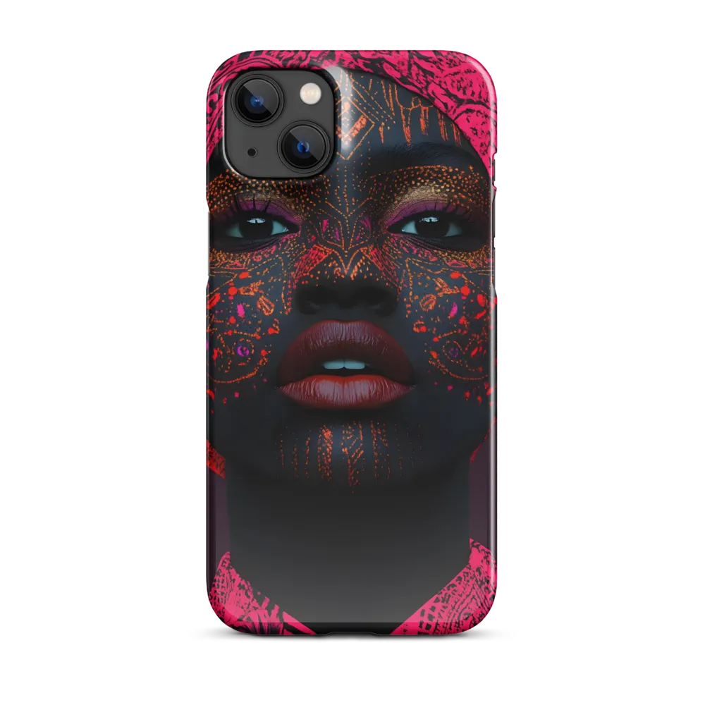 Neon Adornments: A Portrait of Cultural Expression