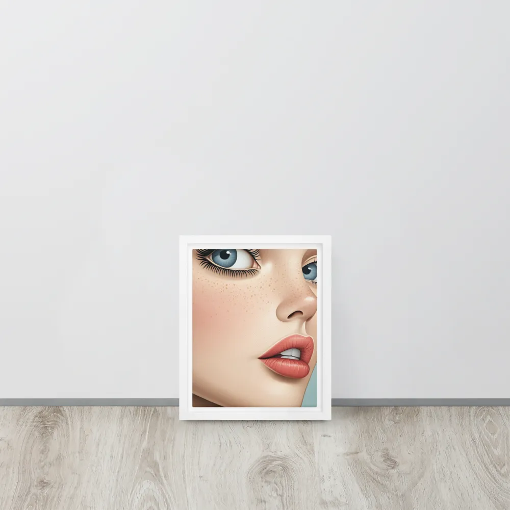 Intriguing Elegance | Canvas with White Frame | 8″×10″