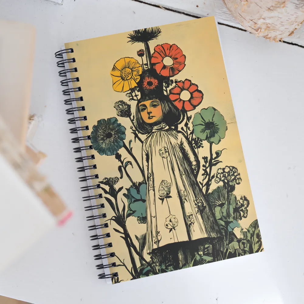 Whimsical Blooming Innocence | Spiral Notebook