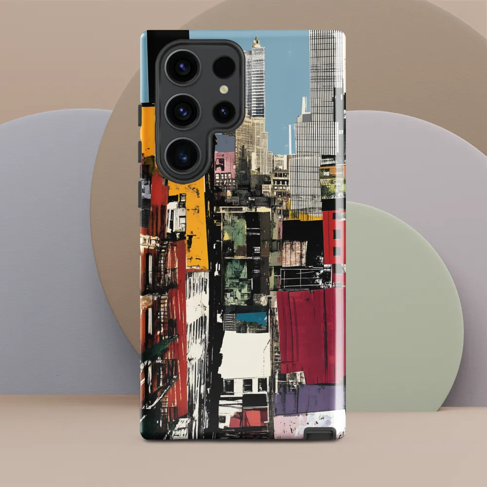 Urban Collage: A Vivid Cityscape | Phone Case |  S23 Ultra | Tough Case | Glossy