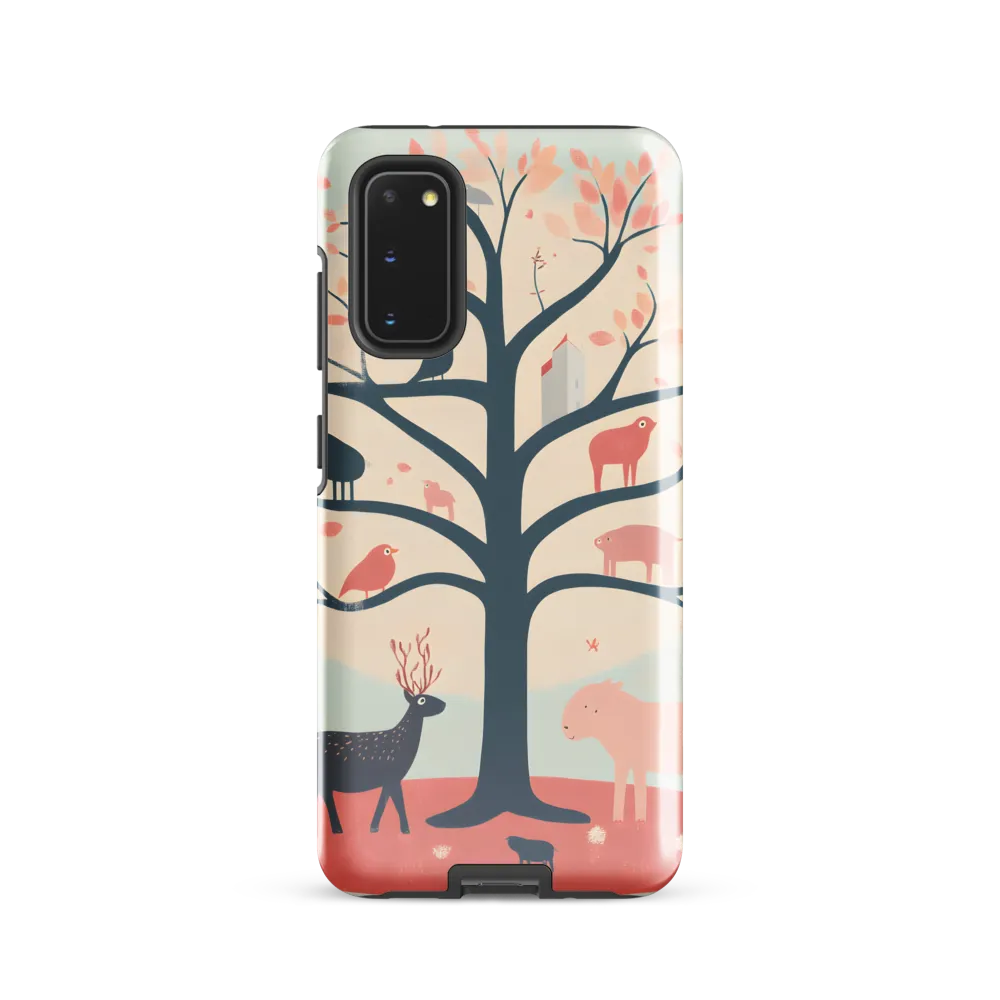 Whimsical Tree with Playful Creatures