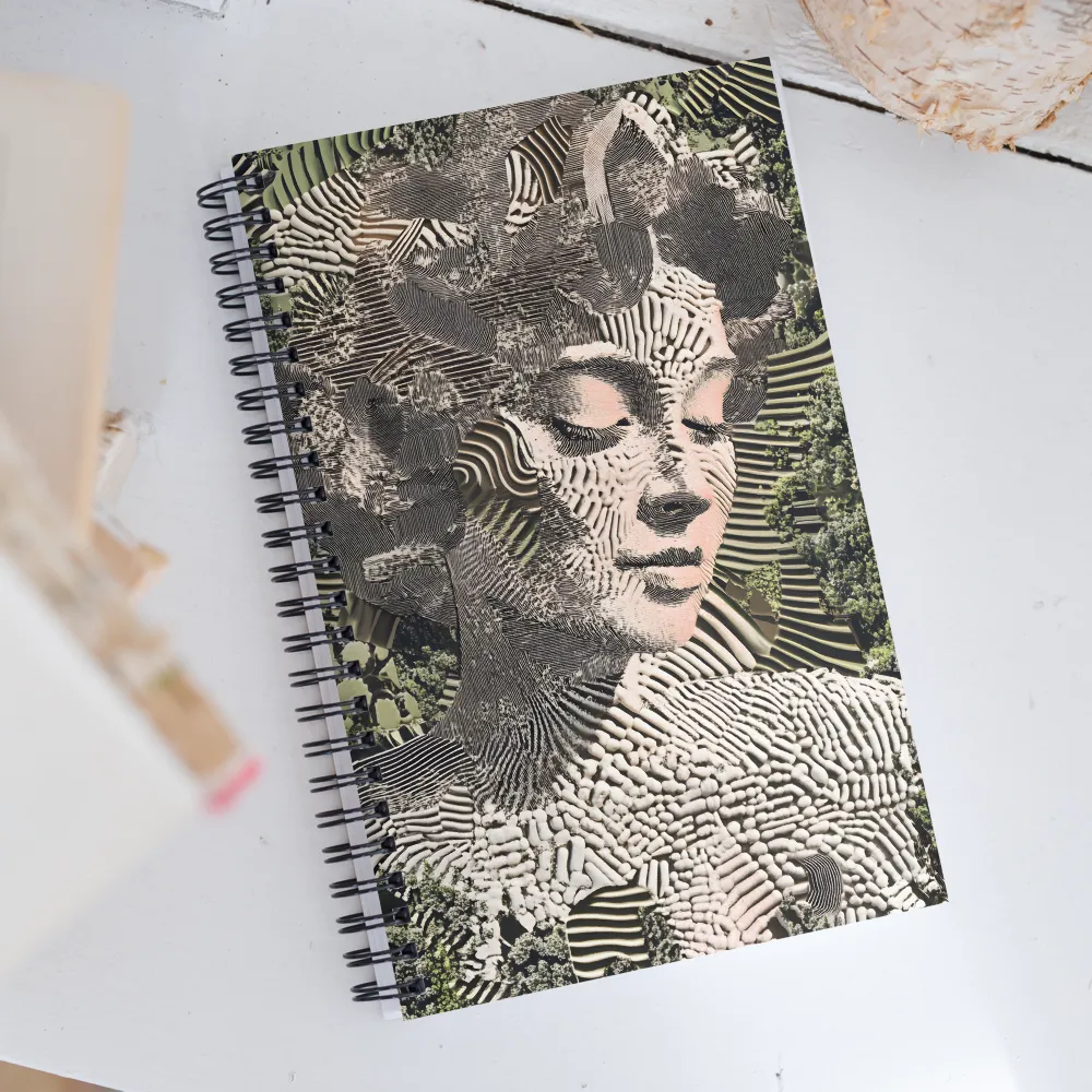 Ethereal Blend of Nature and Humanity | Spiral Notebook