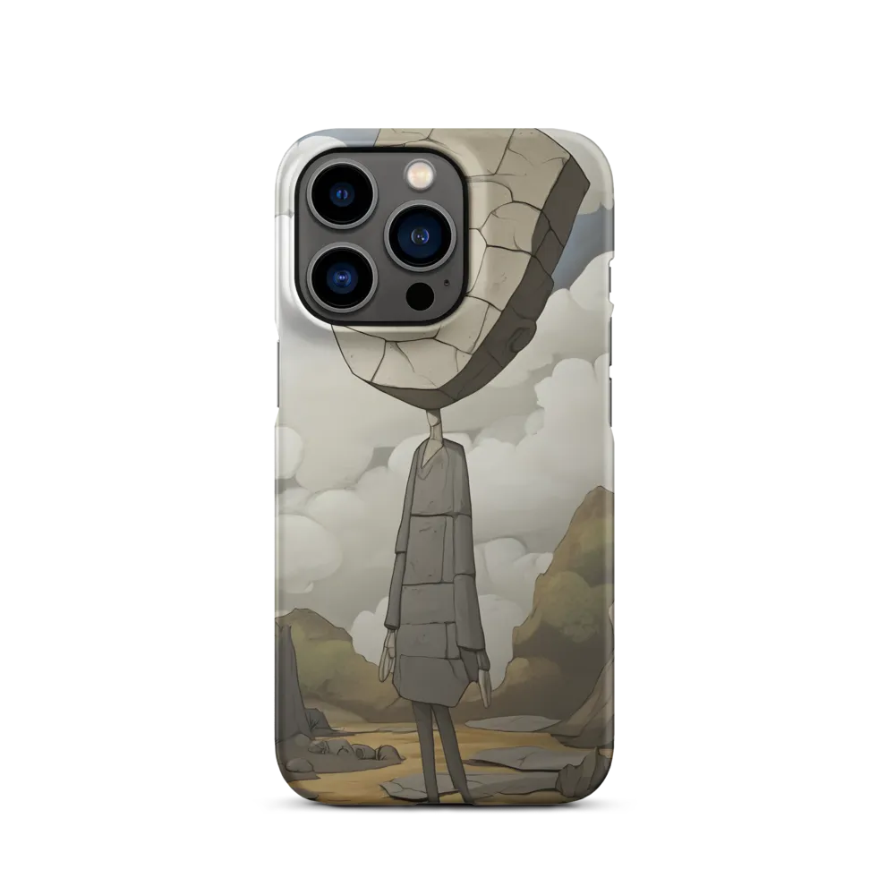 Whimsical Stone Figure in a Rocky Landscape | Phone Case |  13 Pro | Snap Case | Matte