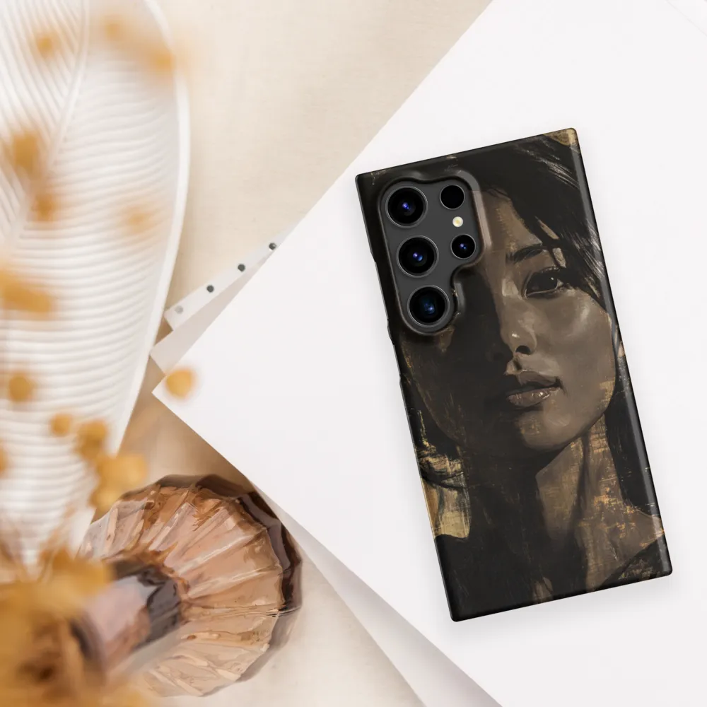 Golden Gaze: A Contemporary Portrait
