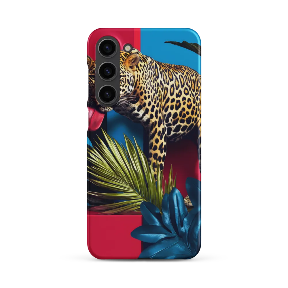 Playful Leopard in Vibrant Paradise