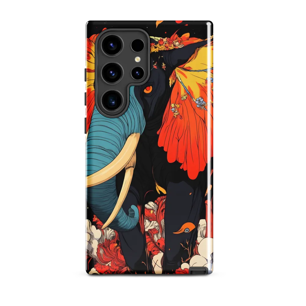 Majesty of the Floral Elephant | Phone Case |  S24 Ultra | Tough Case | Glossy