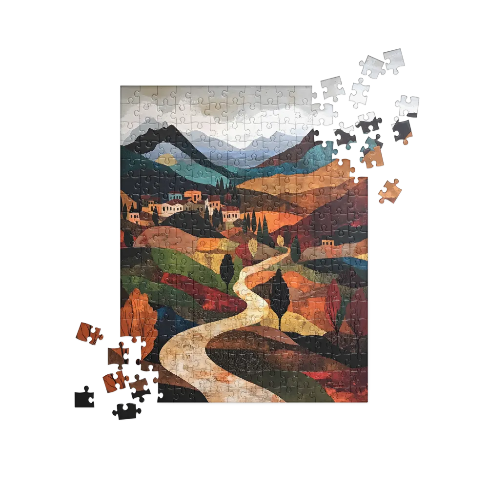 Harmony in Colorful Hills | Jigsaw Puzzle | 252/520 pieces