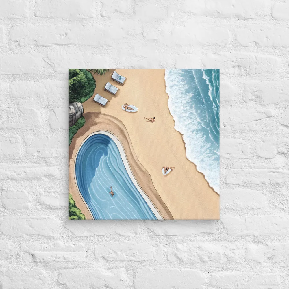 Serenity by the Shore | Canvas | 18″×18″