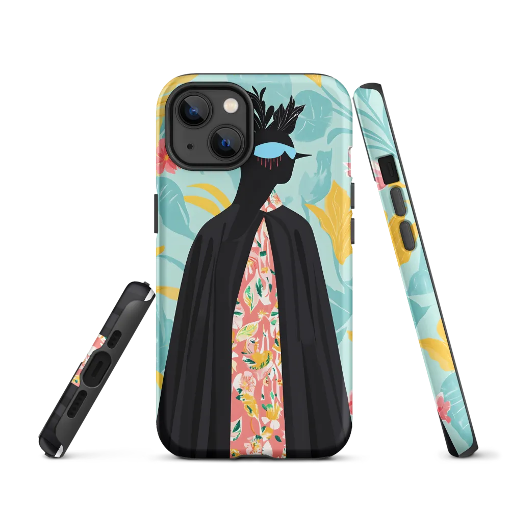 Silhouette with Floral Panel