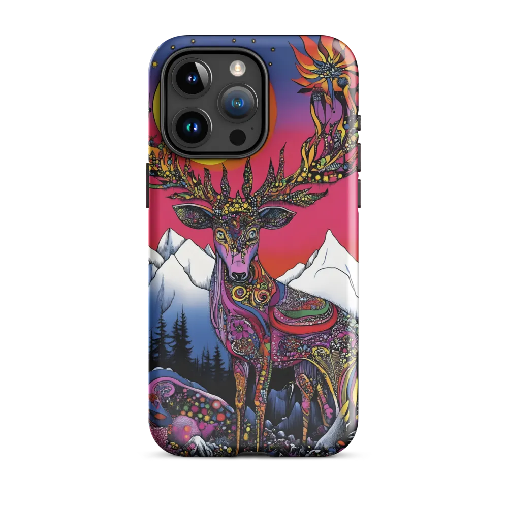 Mystical Majesty of the Psychedelic Deer | Phone Case |  15 Pro Max | Tough Case | Glossy