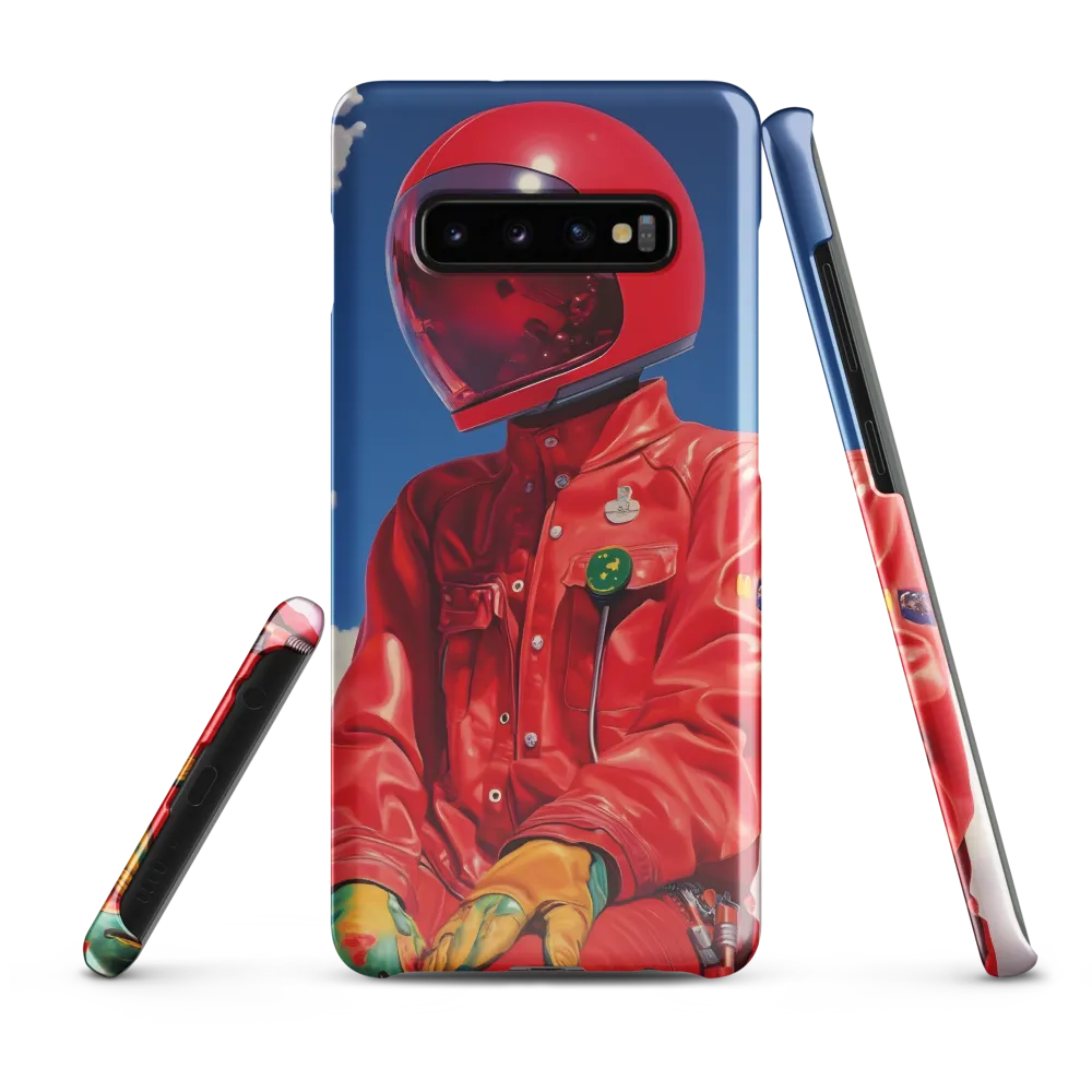 Astronaut in Crimson | Phone Case |  S10 Plus | Snap Case | Glossy