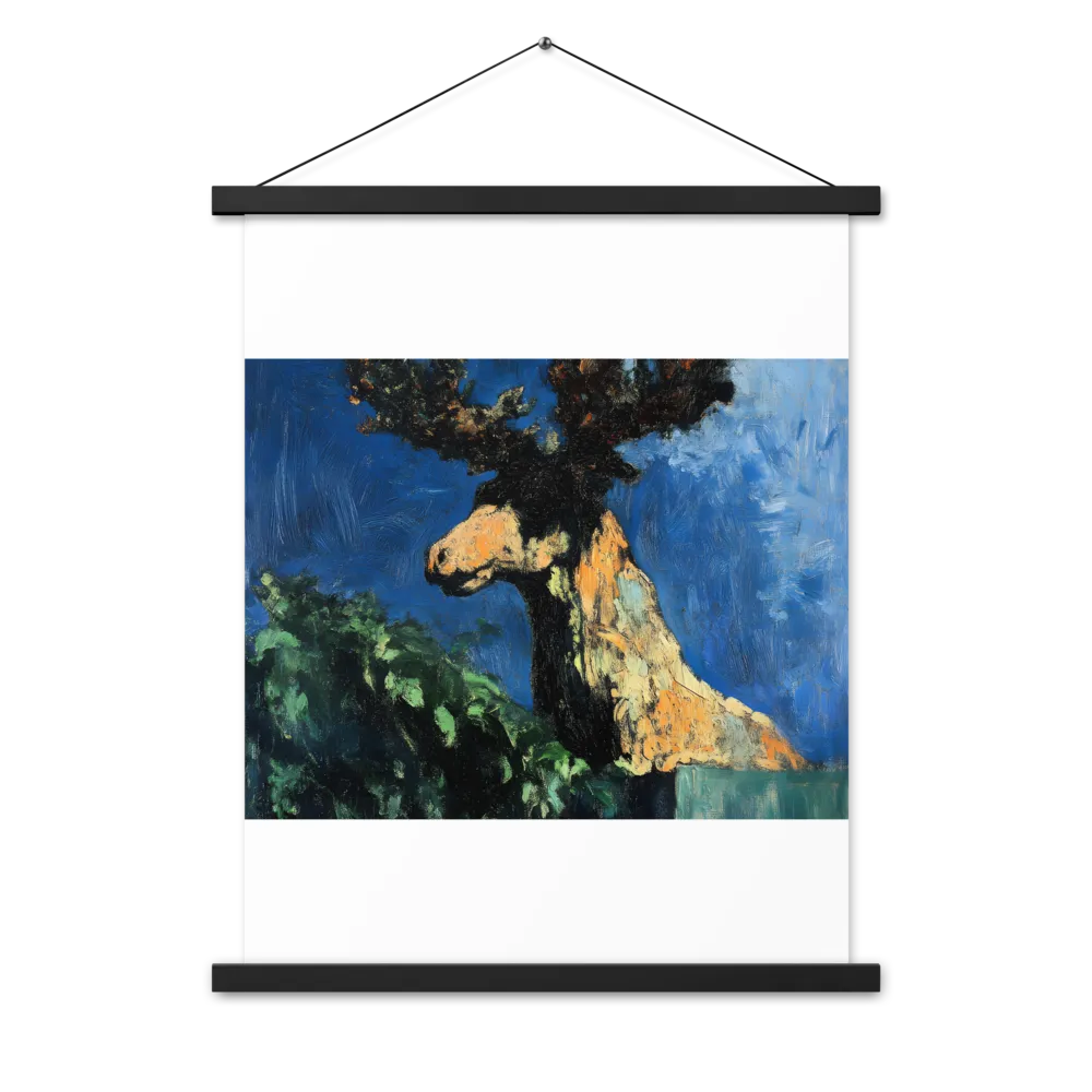 The Majestic Deer in Nature | Poster With Black Wood Hanger | 18″×24″