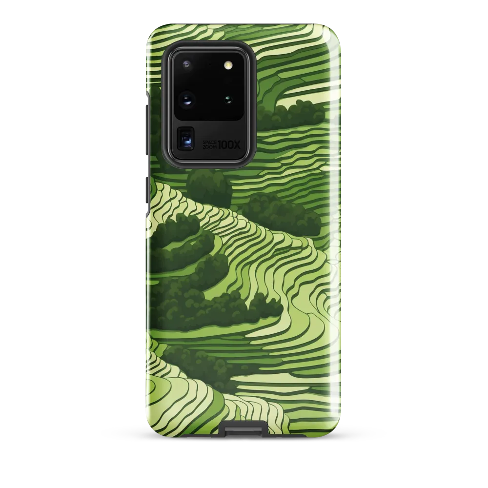 Waves of Green: An Abstract Landscape