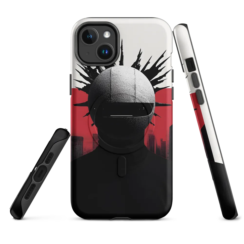 Mysterious Urban Figure | Phone Case |  14 Plus | MagSafe® Tough Case | Matte