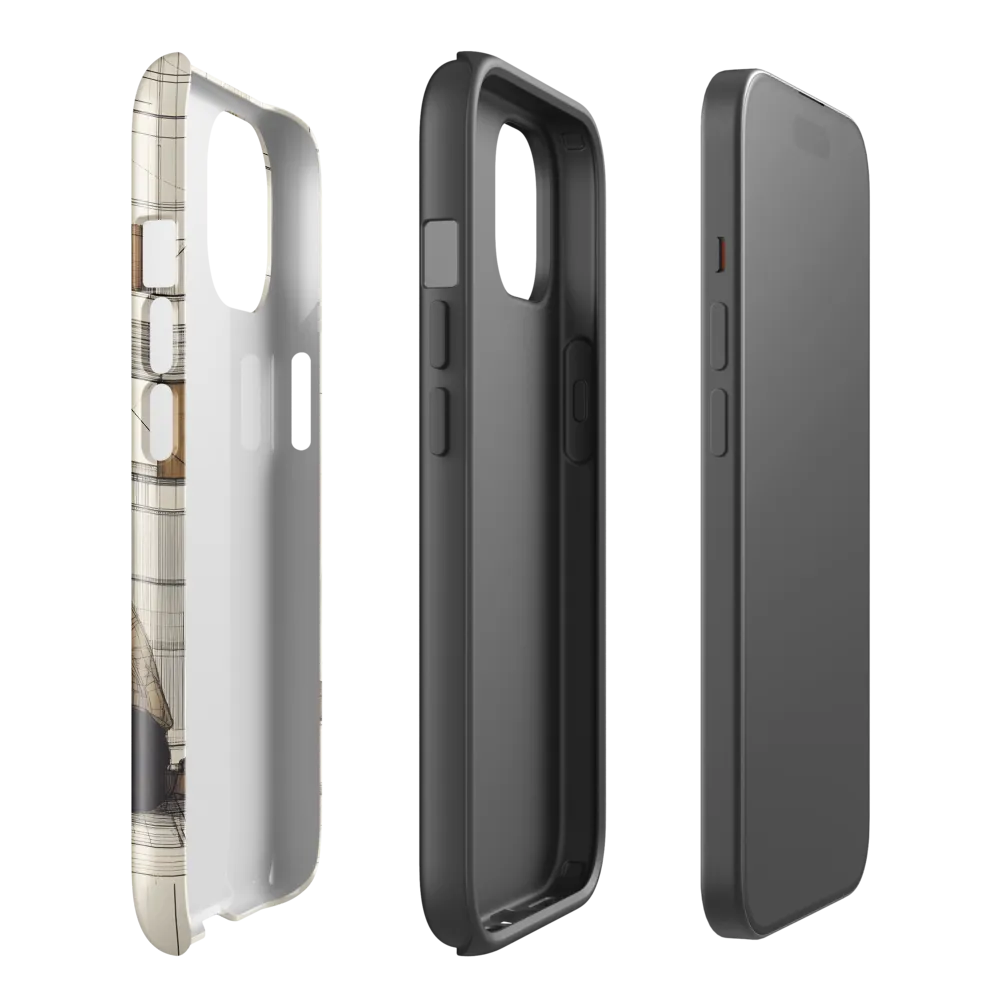 Quiet Reflections in Line | Phone Case |  15 | Tough Case | Glossy