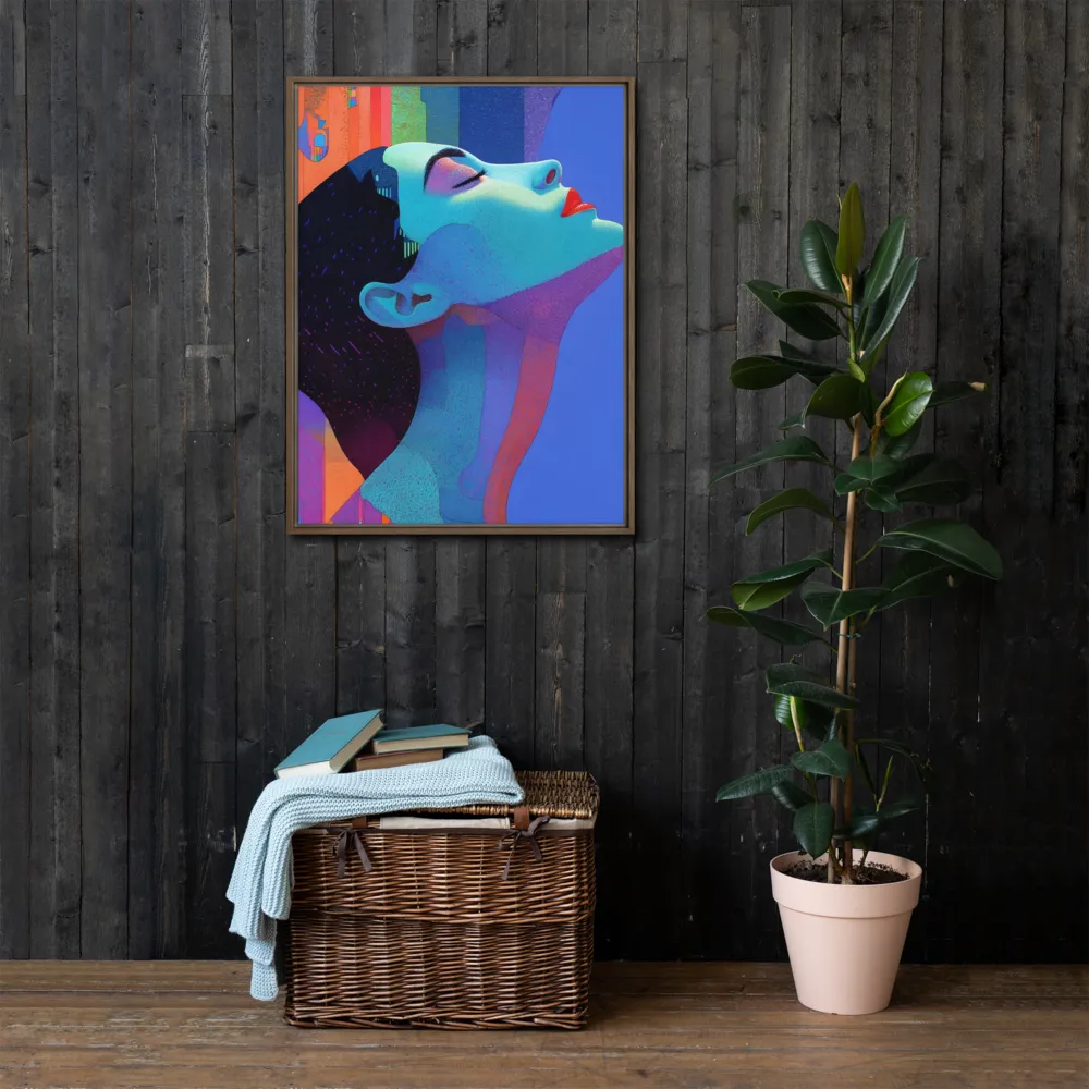 Ethereal Reverie | Canvas with Brown Frame | 24″×32″