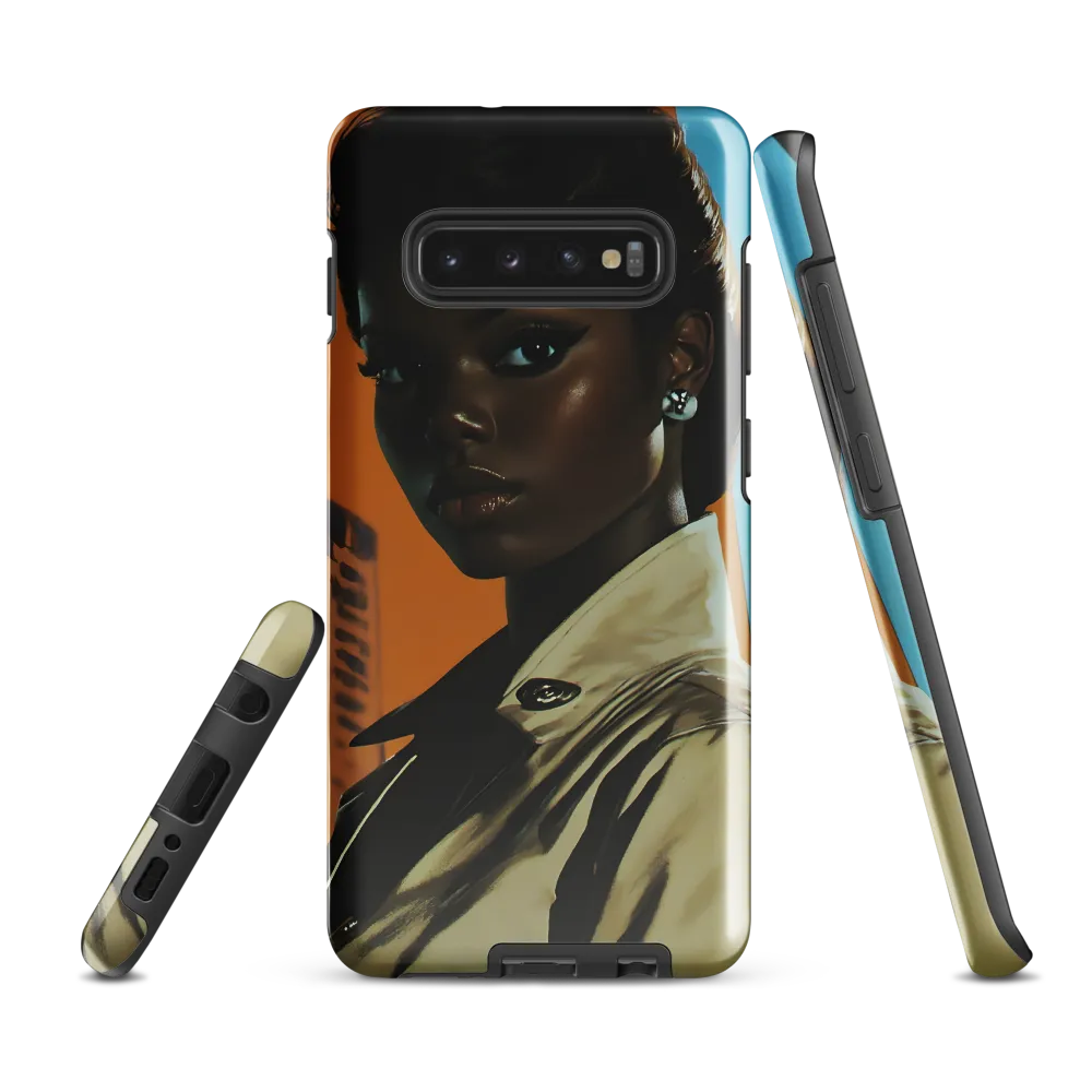 Urban Elegance: A Portrait of Confidence | Phone Case |  S10 Plus | Tough Case | Glossy