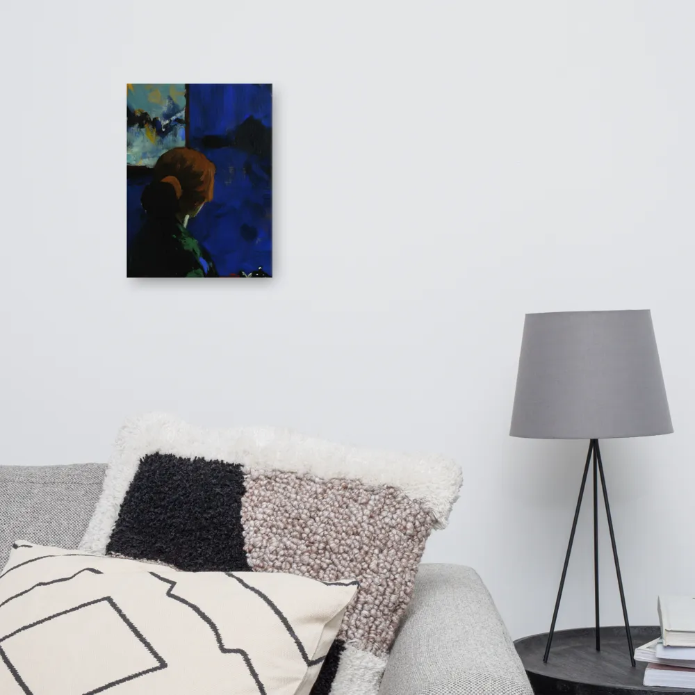 Contemplation Under the Night Sky | Canvas | 12″×16″
