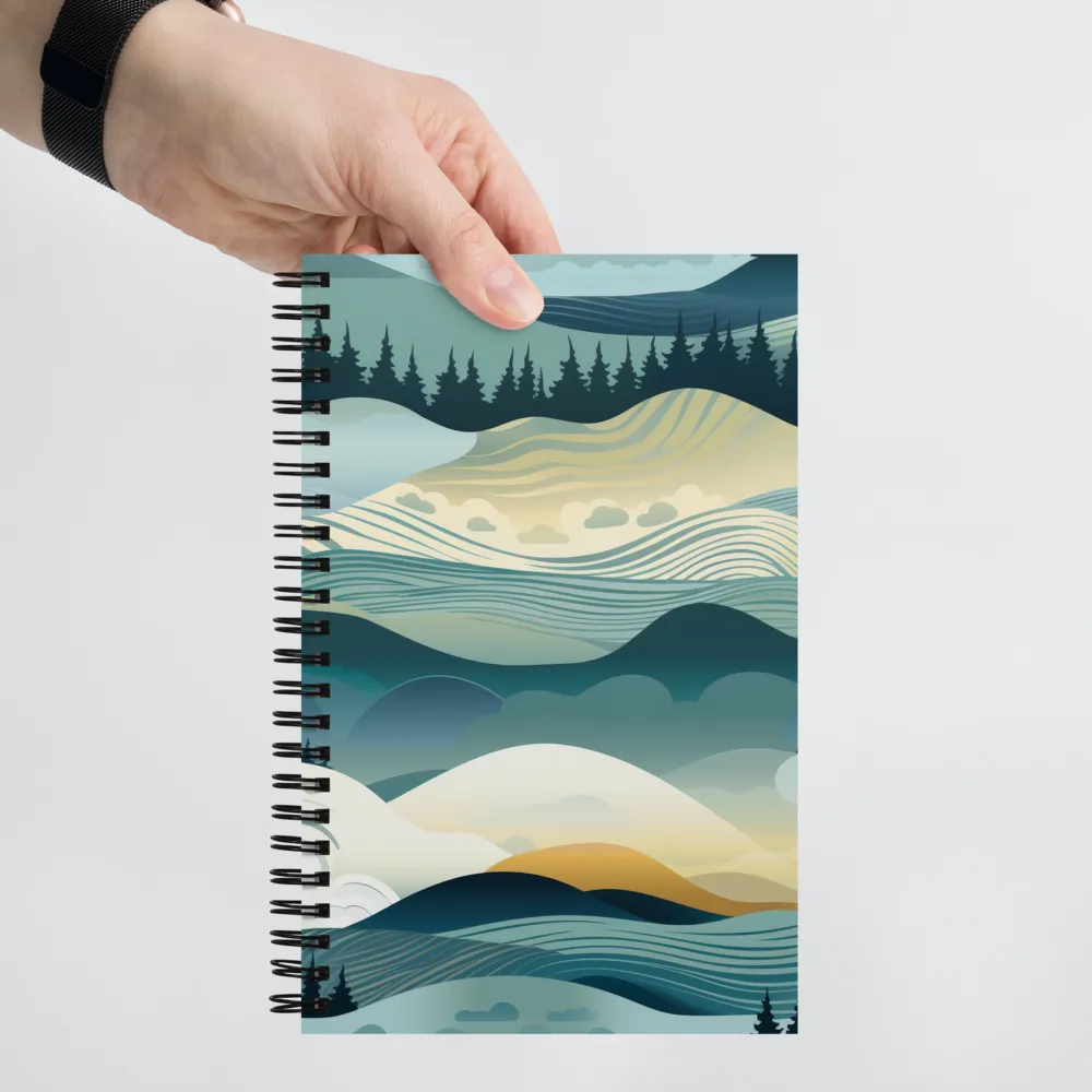 Harmonic Landscapes | Spiral Notebook