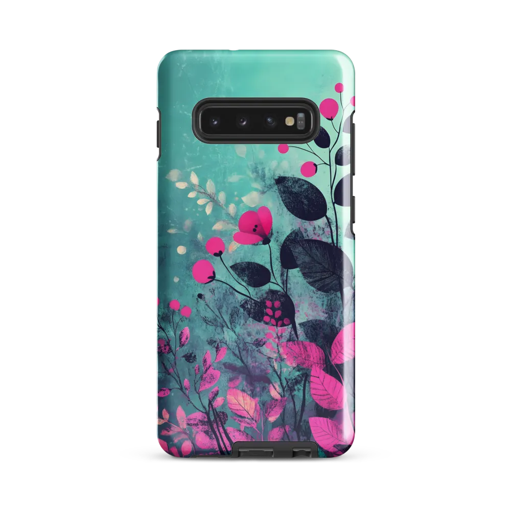 Whimsical Floral Harmony | Phone Case |  S10 Plus | Tough Case | Glossy