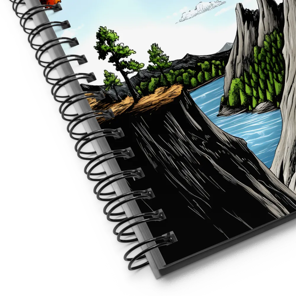 Majestic Serenity: A Journey Through Nature | Spiral Notebook