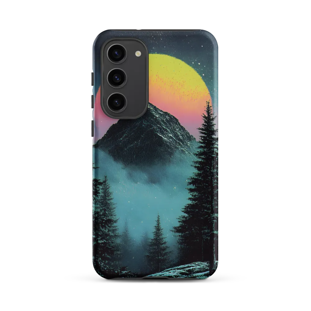Ethereal Peaks Under Celestial Lights