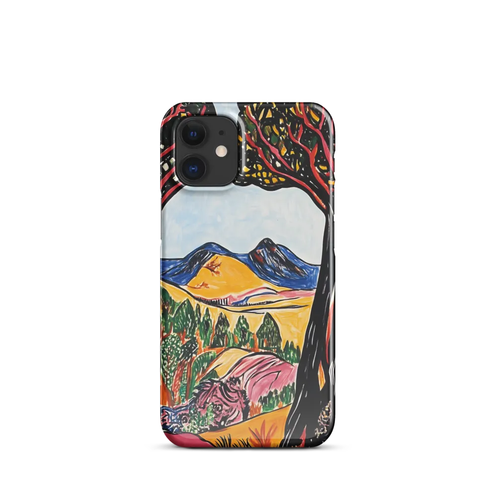 Vibrant Nature's Embrace | Phone Case |  12 Mini | Snap Case | Glossy