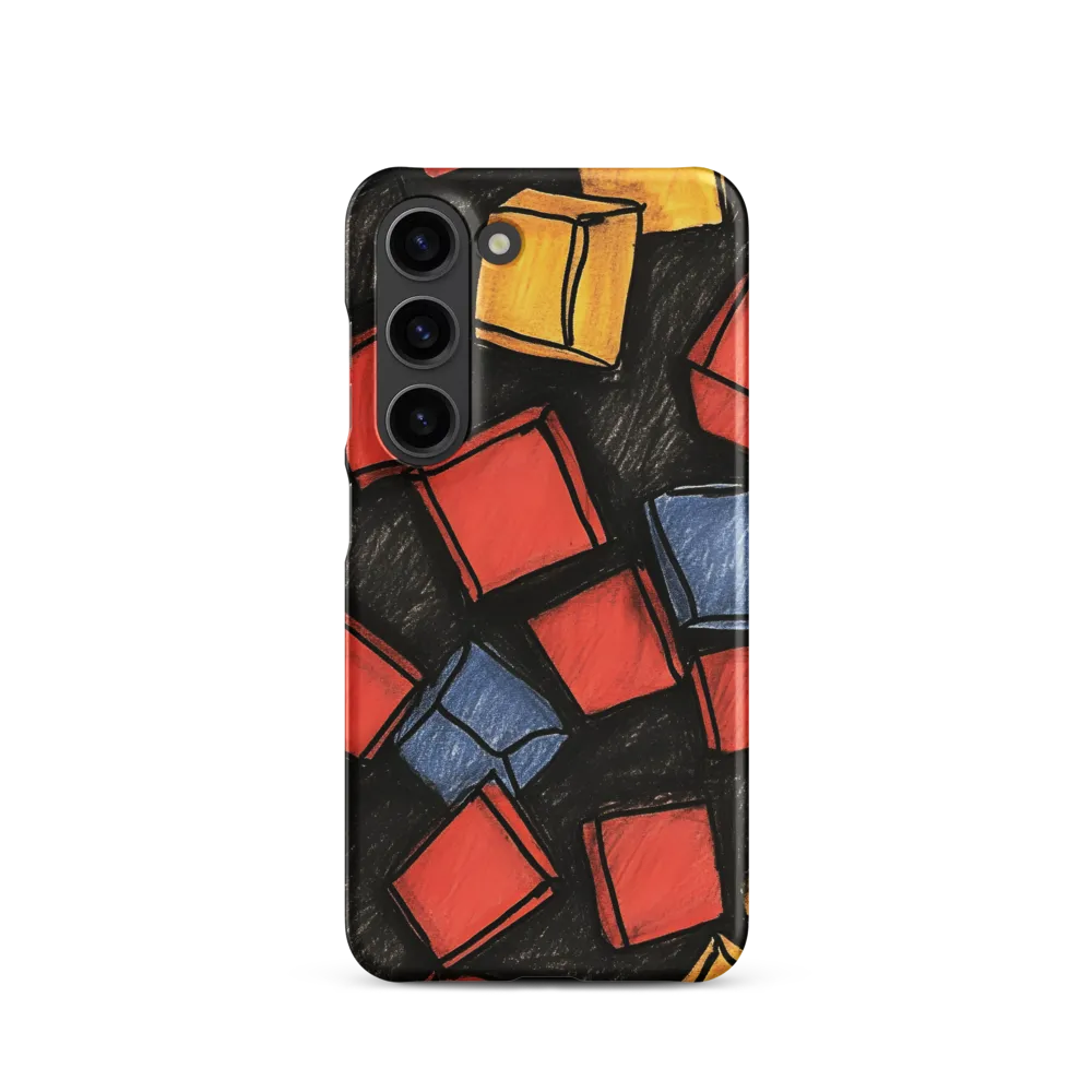 Vibrant Geometry in Motion | Phone Case |  S23 | Snap Case | Matte