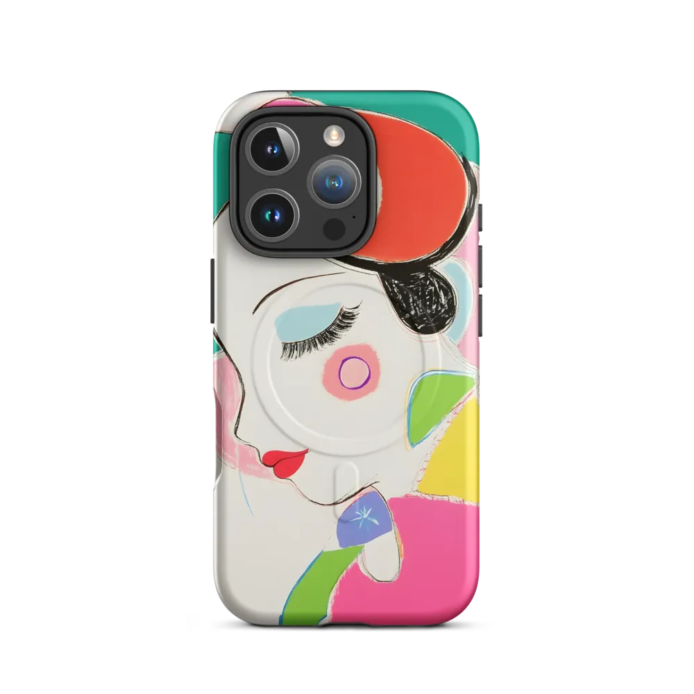 Whimsical Portrait in Colorful Abstraction