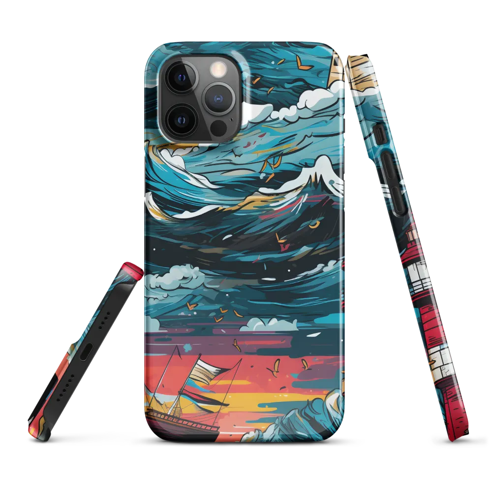 Turbulent Seas: A Lighthouse Adventure | Phone Case |  12 Pro Max | Snap Case | Glossy