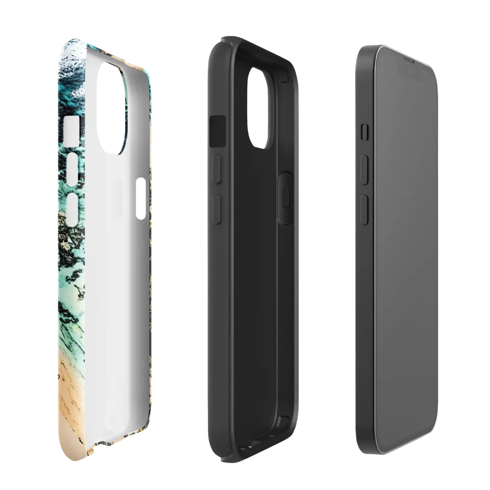 Aerial Serenity: Coastal Escape | Phone Case |  13 | Tough Case | Glossy