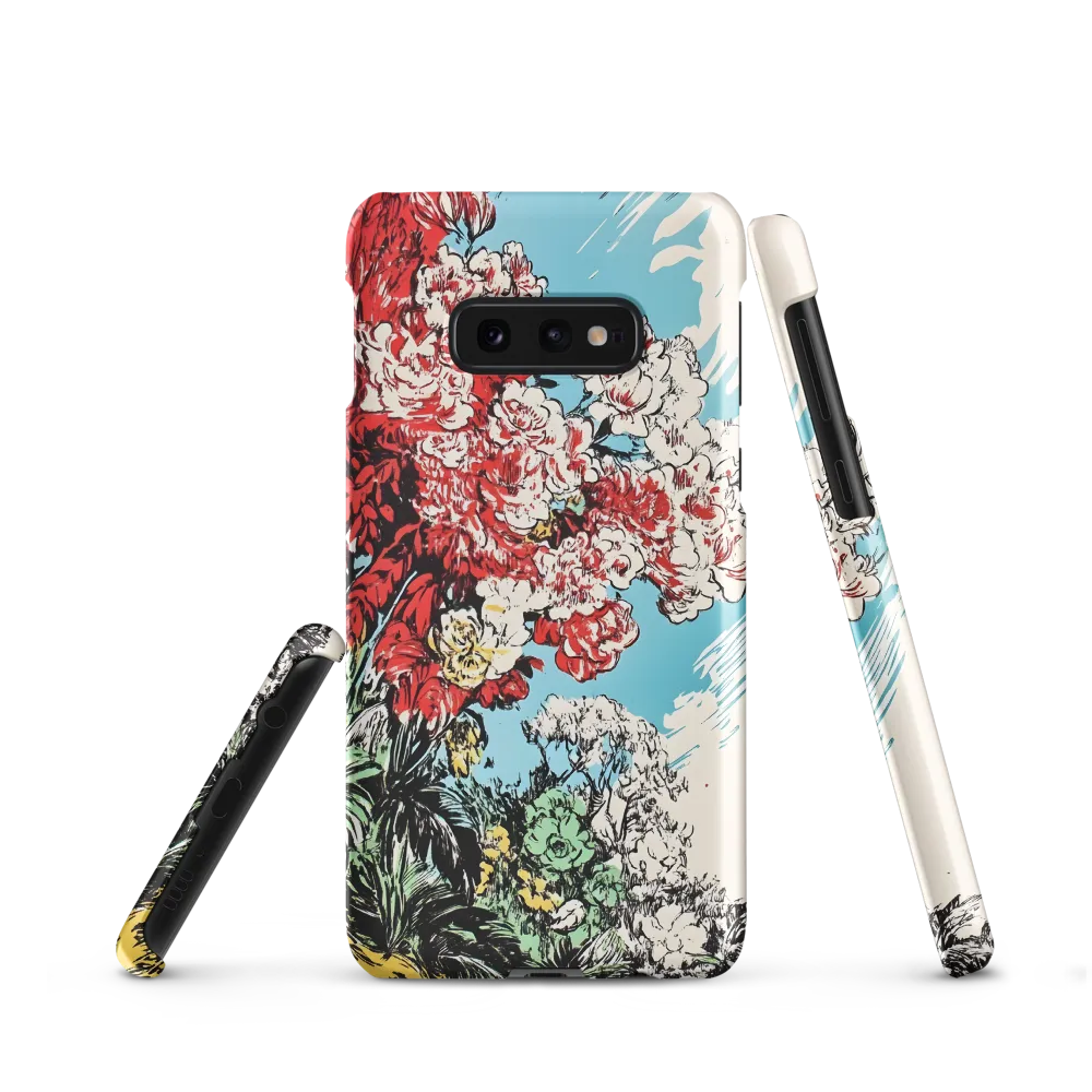 Floral Symphony in Bold Colors | Phone Case |  S10e | Snap Case | Matte