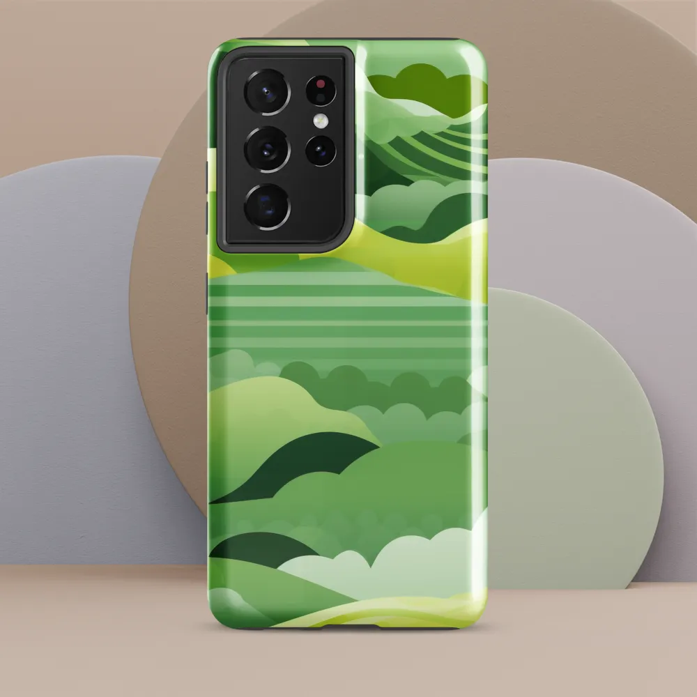 Tranquility in Green Waves