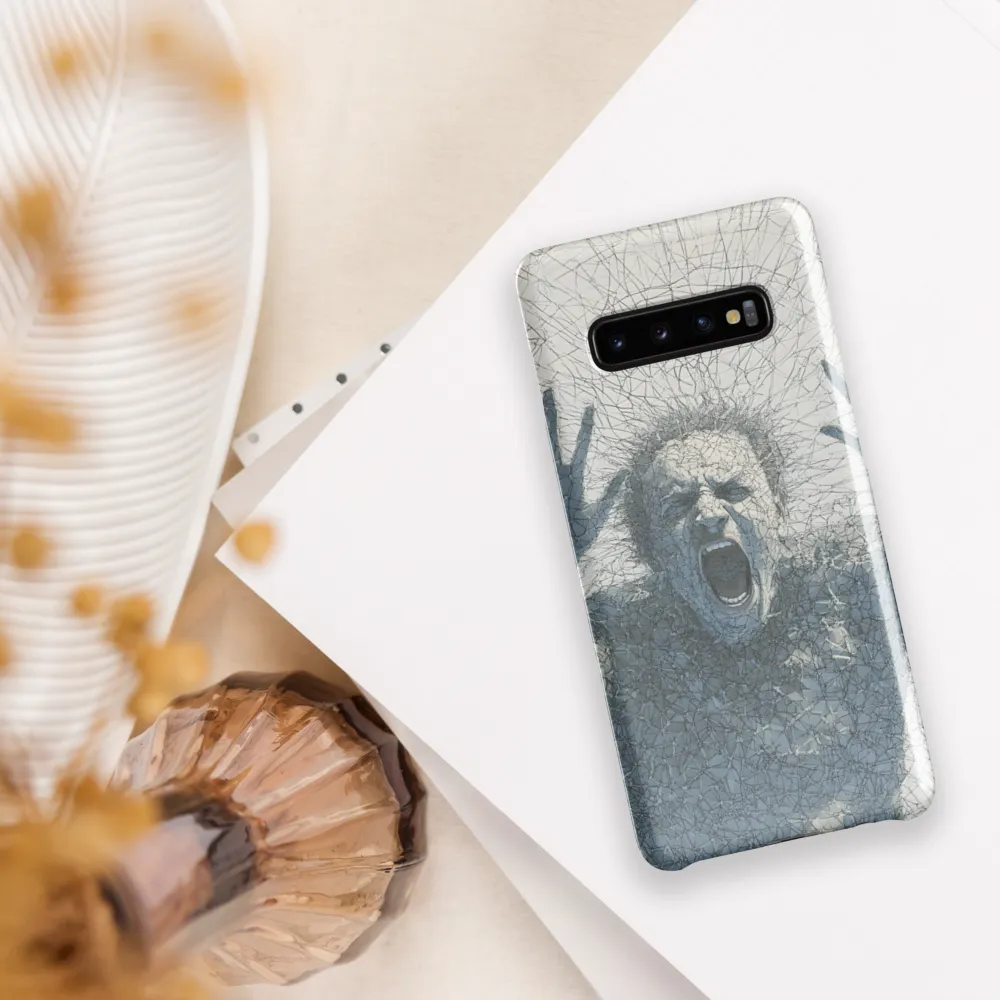 Breaking Free: An Expression of Anguish | Phone Case |  S10 Plus | Snap Case | Glossy