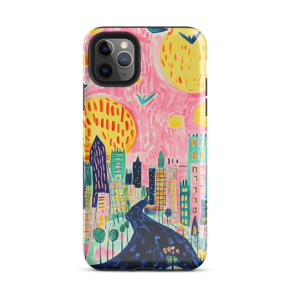 Whimsical Cityscape | Phone Case |  11 Pro Max | Tough Case | Glossy