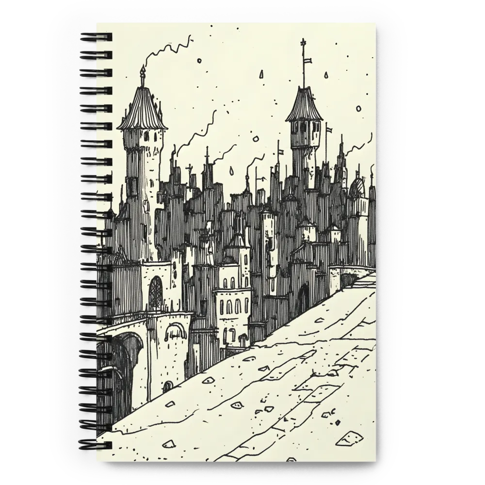 Mysteries of the Towering City | Spiral Notebook