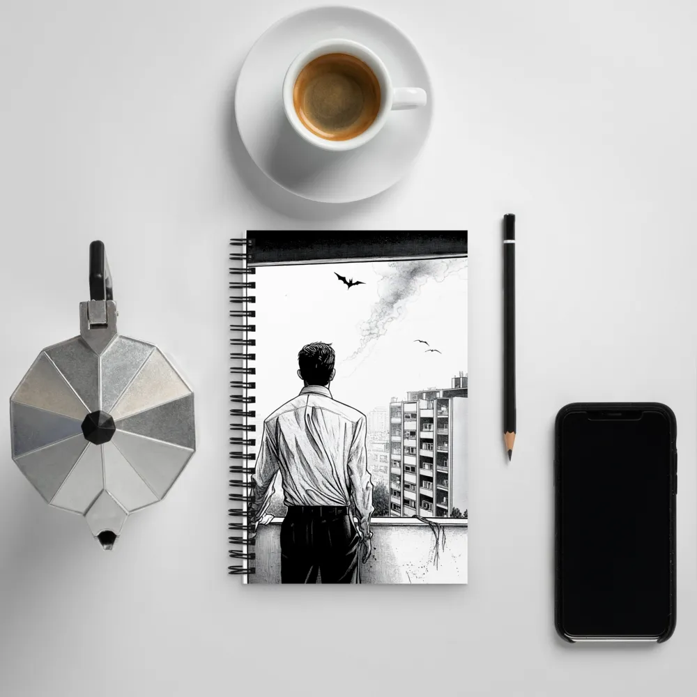 Reflections in Monochrome | Spiral Notebook