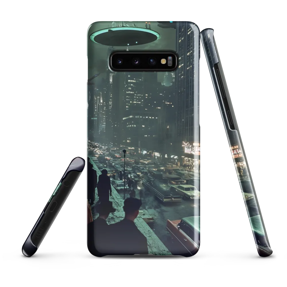 Mysterious Encounters in a Neon City | Phone Case |  S10 Plus | Snap Case | Glossy