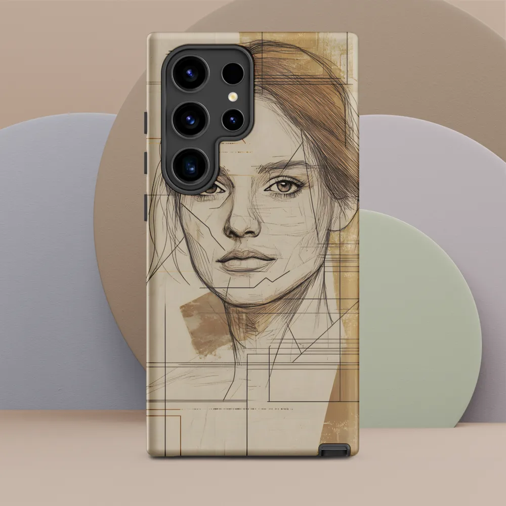Geometric Elegance: A Modern Portrait