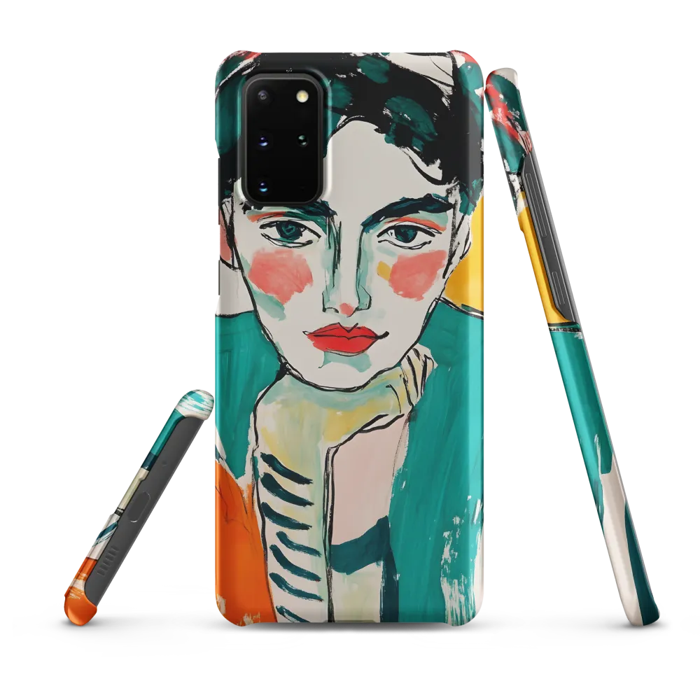 Contemplative Portrait in Bold Hues