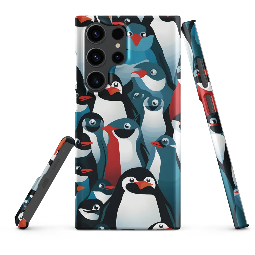 Penguin Parade | Phone Case |  S23 Ultra | Snap Case | Matte