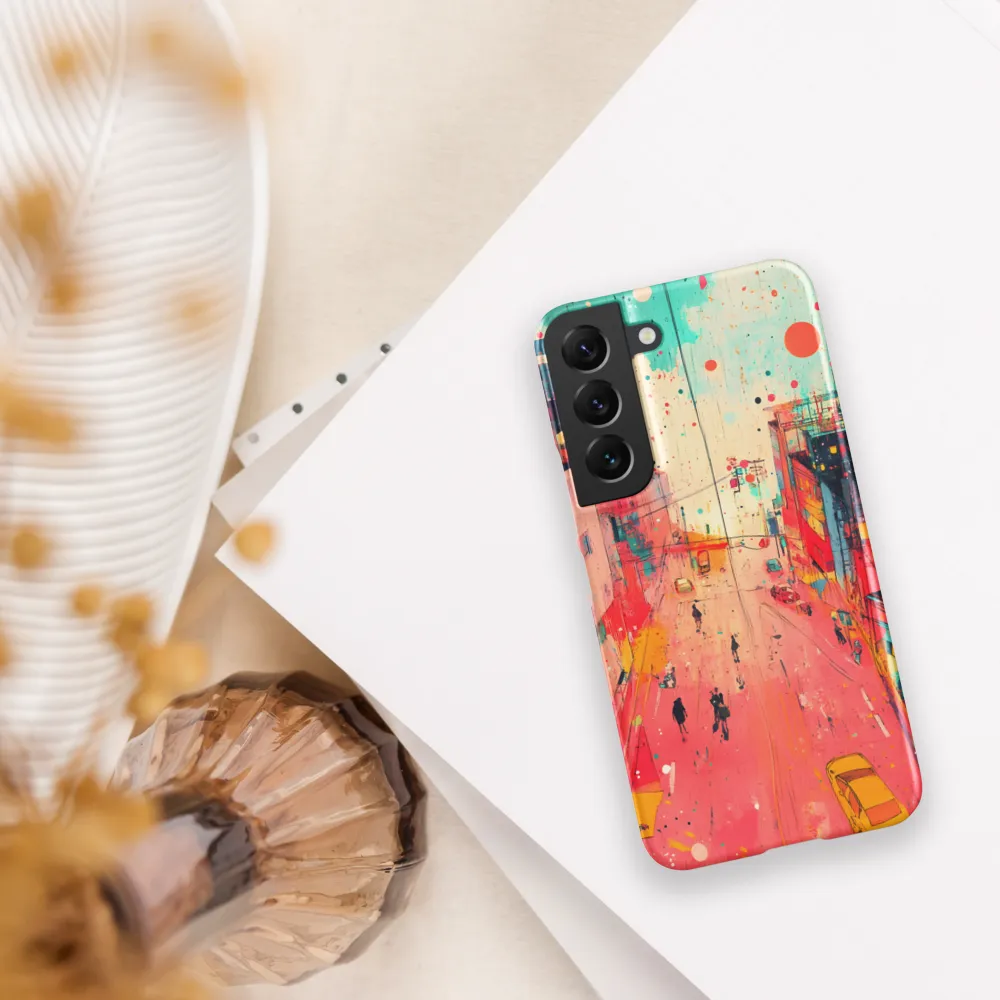 Vibrant City Life | Phone Case |  S22 | Snap Case | Matte